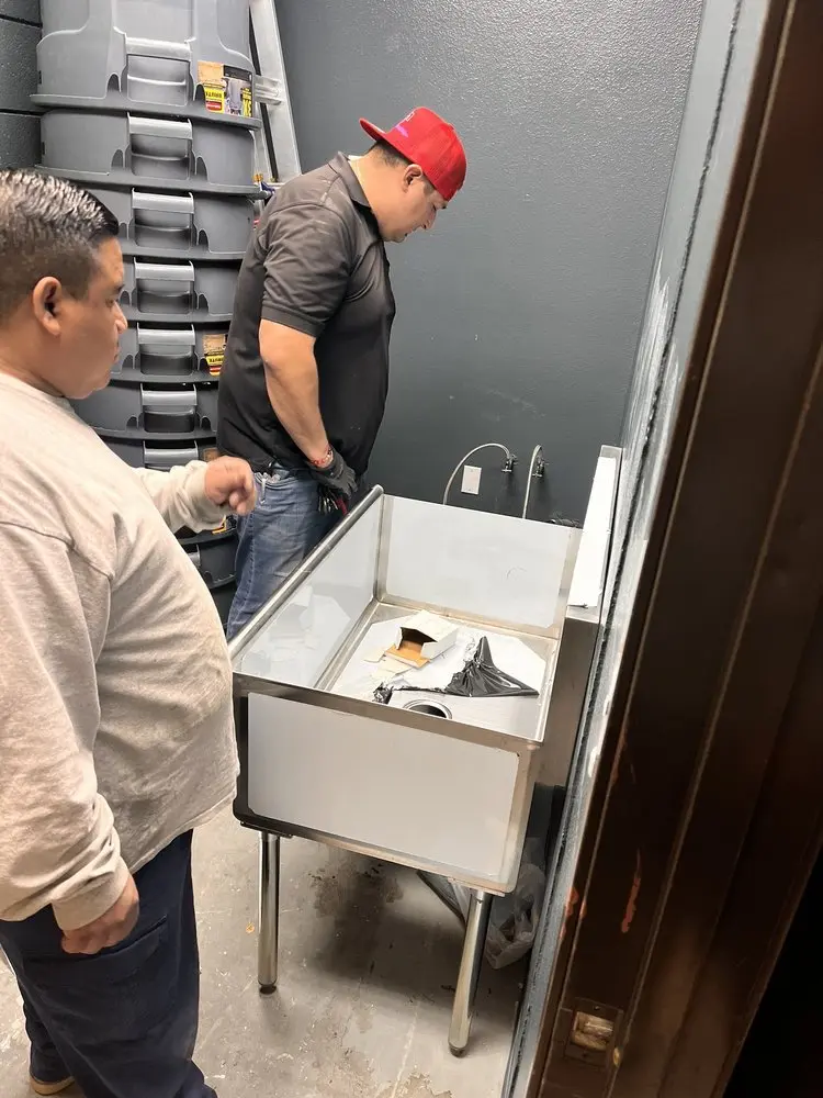 Commercial plumbing and sink installation in Journal Square